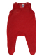 Cosilana Strampler mit Fuß, 100% Bio-Wollfrottee (kbT), rot