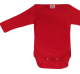 Cosilana Body langarm, 70% Bio-Wolle (kbT) und 30% Seide, rot