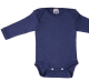 Cosilana Body langarm, 70% Bio-Wolle (kbT) und 30% Seide, marine