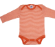 Cosilana Body langarm, 70% Bio-Wolle (kbT) und 30% Seide, orange-natur