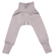 Cosilana Baby-Leggings m. Bund, 70% Bio-Wolle (kbT) und Seide, grau meliert