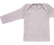 Cosilana Baby-Schlupfhemd langarm, 70% Bio-Wolle (kbT) und Seide, grau meliert
