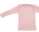 Cosilana Baby-Schlupfhemd langarm, 70% Bio-Wolle (kbT) und Seide, rosé meliert