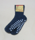 Hirsch Stopper-Socken grob, 100% Bio-Wolle(kbT), blau