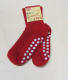 Hirsch Stopper-Socken grob, 100% Bio-Wolle(kbT), rot