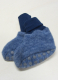 Cosilana Baby-Woll-Fleece-Schühchen, 60% Bio-Wolle(kbT) u. 40% Bio-Baumwolle(kbA), marine melange
