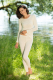 Engel Damen-Leggings, 70% Wolle (kbT) und Seide, natur