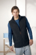 Engel Herren-Weste tailliert, 100% Bio-Wollfleece (kbT), schwarz melange