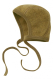 Engel-natur Baby-Häubchen, 100% Bio-Wollfleece (kbT), safran
