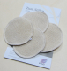 Stilleinlagen 2er set, links-links-Gestrick, Bio-Wolle und Seide