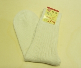 Hirsch Natur Socken, 100% Bio-Wolle (kbT), natur