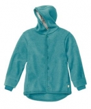 Disana Walk-Jacke mit Kapuze u. Armbndchen, 100% Bio-Wolle (kbT), lagoon