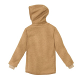 Disana Walk-Jacke mit Kapuze u. Armbndchen, 100% Bio-Wolle (kbT), karamell
