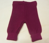 Reiff-Strick-Hose lang, 100% Bio-Wolle (kbT), beere