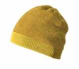 Strick-Mütze Disana Beanie, 100% Bio-Wolle(kbT), curry-gold