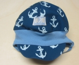 Sommer-M�tze PICKAPOOH-Nils, 100% Bio-Baumwolle (kbA), marine Anker