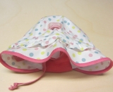 Sommer-M�tze PICKAPOOH-Emma, 100% Bio-Baumwolle (kbA), wei� punkte