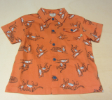Frugi Polo-Shirt kurzarm, 100% Bio-Baumwolle (kbA), orange tiger