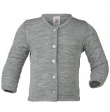 Engel Baby-Cardigan, 70% Wolle kbT 30% Seide, grau