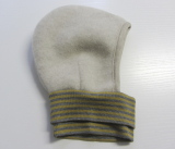 Mtze PICKAPOOH-Schlpfli, 100% Bio-Wollfleece (kbT), 70%Wolle(kbT) u. 30% Seide, beige