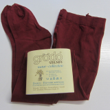 Grdo Damen Feinstrumpfhosen blickdicht, 93% Bio-Baumwolle (kbA) 7% Elasthan, burgund