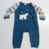 Frugi Strick-Overall offen, 100% Bio-Baumwolle (kbA), blau bunt