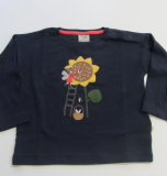 Frugi Kinder Shirt langarm, 100% Bio-Baumwolle(kbA), marine Sonnenblume
