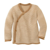 Disana-Strick-Wickel-Jacke, Bio-Wolle, karamell-natur