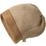 Strick-Mtze Disana Beanie, 100% Bio-Wolle(kbT), karamelll-natur