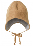 Wollwalk-Mtze Disana-Baumwollfutter, 100% Bio-Wolle(kbT), Futter 100% Bio-Baumwolle(kbA), karamell