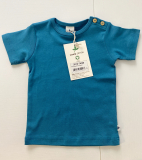 Leela cotton Shirt kurzarm, 100% Bio-Baumwolle (kbA), mittel-blau
