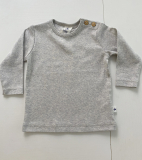 Leela cotton Shirt langarm, 100% Bio-Baumwolle (kbA),  graumeliert