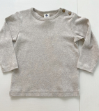 Leela cotton Shirt langarm, 100% Bio-Baumwolle (kbA),  beigemeliert