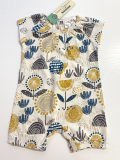 Sense-Organics Baby-Spieler kurz, 100% Baumwolle kbA, natur-muster