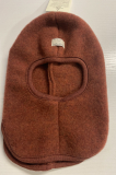 Schlupf-Mtze PICKAPOOH-Sturmhaube, 100% Bio-Wollfleece (kbT), redwood