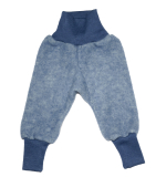 Cosilana Baby-Hose lang, 60% Bio-Wolle(kbT) u. 40% Bio-Baumwolle (kbA), marine melange