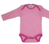 Cosilana Body langarm, 70% Bio-Wolle (kbT) und 30% Seide, pink-natur