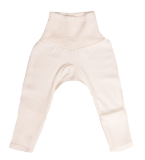 Cosilana Baby-Leggings m. Kratzschutz, 70% Bio-Wolle (kbT) und Seide, natur
