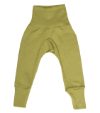 Cosilana Baby-Leggings m. Bund, 70% Bio-Wolle (kbT) und Seide, grün