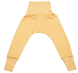 Cosilana Baby-Leggings, 45% Bio-Baumwolle, 35% Bio-Wolle und 20% Seide, gelb