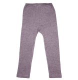 Cosilana Kinder Leggings, 45% Bio-Baumwolle, 35% Bio-Wolle und 20% Seide, pflaume