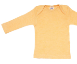 Cosilana Baby Schlupfhemd langarm, 45% Bio-Baumwolle, 35% Bio-Wolle und 20% Seide, gelb