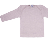 Cosilana Baby Schlupfhemd langarm, 45% Bio-Baumwolle, 35% Bio-Wolle und 20% Seide, grau
