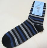Grdo Socken, 75% Bio-Wolle(kbT), 23% Bio-Baumwolle(kbA), schwarz, grau, natur, jeans