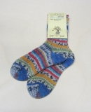 Grdo Socken Grobstrick, 100% Bio-Schurwolle(kbT), rot bunt
