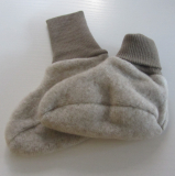 Schhchen, Bio-Wollfleece, beige, latte macchiato-melange