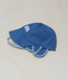 Mtze mit Schild PICKAPOOH-Hans UV 60, 100% Bio-Baumwolle  (kbA), blau
