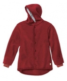 Disana Walk-Jacke mit Kapuze u. Armbndchen, 100% Bio-Wolle (kbT), bordeaux
