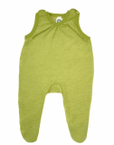 Cosilana Strampler mit Fu, 100% Bio-Wollfrottee, grn