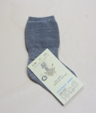 Grdo Baby-Kniestrmpfe-Speckbeinsocke, 100% Bio-Wolle (kbT), grau